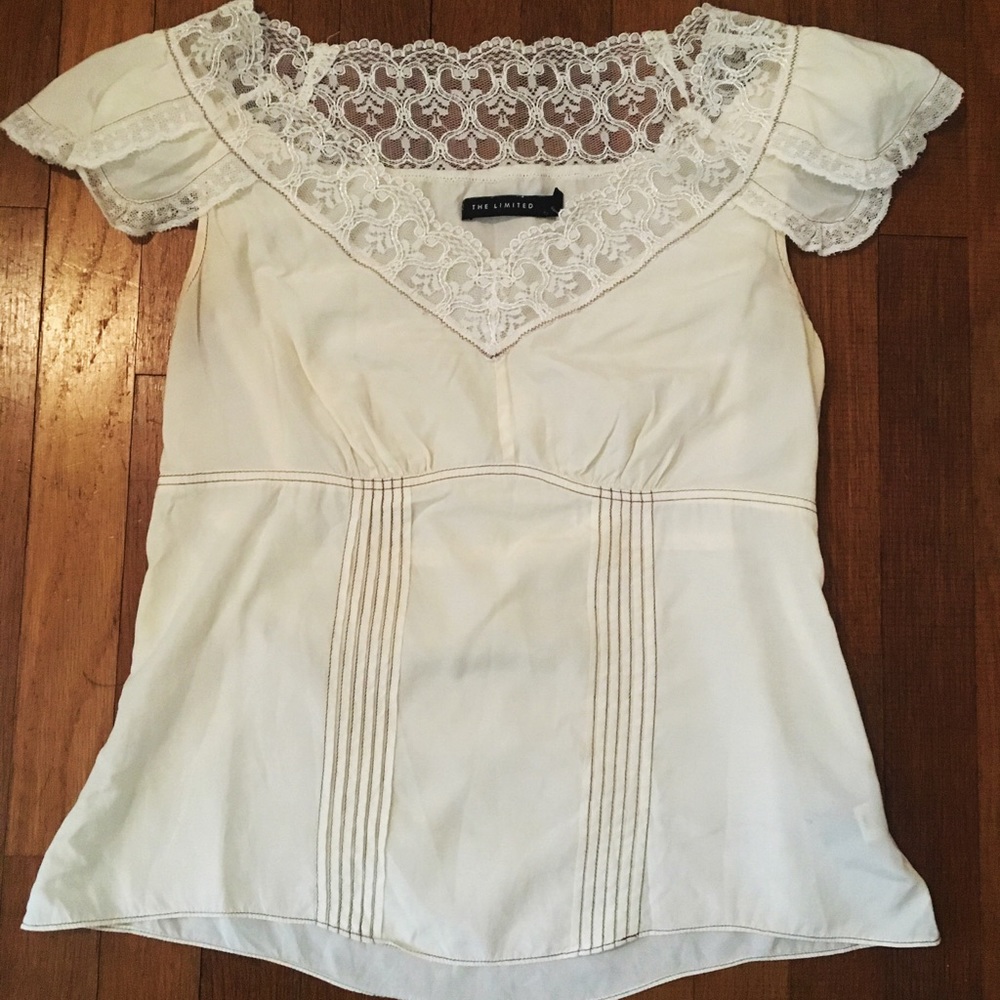 The Limited Off White Top